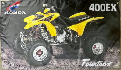 HONDA TRX 400 EX FOURTRAX 3x5ft FLAG BANNER MAN CAVE GARAGE