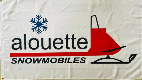 ALOUETTE SNOWMOBILES 3x5ft FLAG BANNER MAN CAVE GARAGE