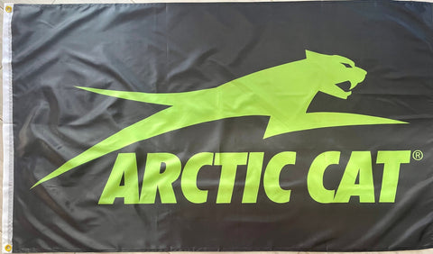 ARCTIC CAT SNOWMOBILES GREEN 3X5FT FLAG BANNER MAN CAVE GARAGE