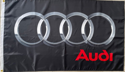 AUDI CARS 3x5ft FLAG BANNER MAN CAVE GARAGE