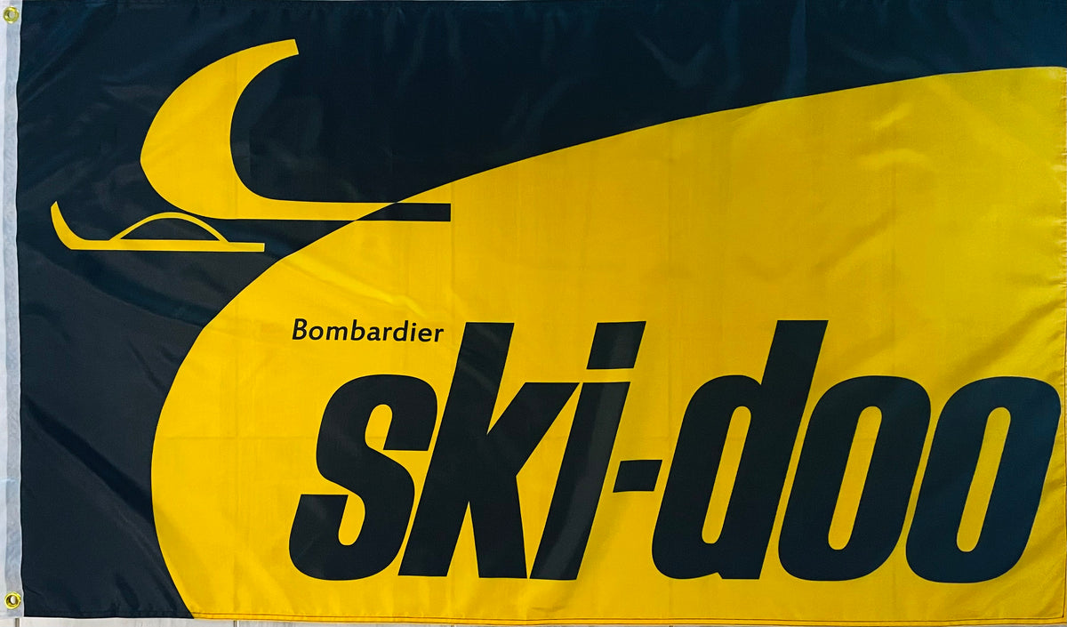 Ski-Doo Bomber BRP Flag Banner – Perfect For Snowmobile Man Cave Or Garage