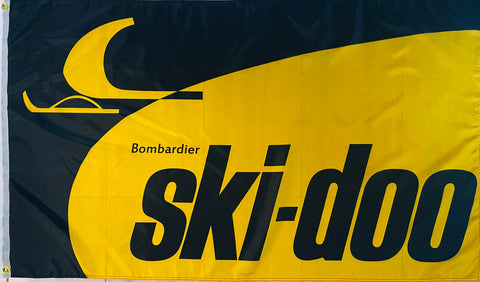 BOMBARDIER SKI-DOO SNOWMOBILES 3x5ft FLAG BANNER MAN CAVE GARAGE