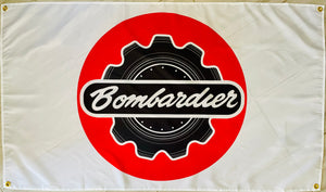 BOMBARDIER SNOWMOBILES 3x5ft FLAG BANNER MAN CAVE GARAGE