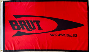 BRUT SNOWMOBILES 3x5ft FLAG BANNER MAN CAVE GARAGE