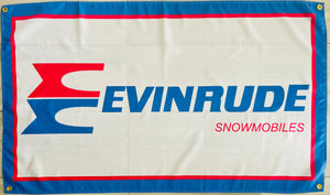 EVINRUDE SNOWMOBILES 3x5ft FLAG BANNER MAN CAVE GARAGE