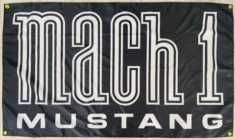 FORD MUSTANG MACH 1 3X5FT CARS FLAG BANNER MAN CAVE GARAGE