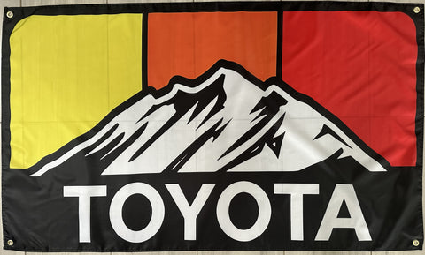 TOYOTA VINTAGE 3X5FT FLAG BANNER MAN CAVE GARAGE