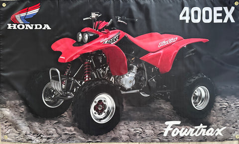 HONDA TRX 400 EX FOURTRAX 3x5ft FLAG BANNER MAN CAVE GARAGE