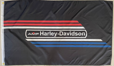 HARLEY-DAVIDSON AMF MOTORCYCLES 3x5ft FLAG BANNER MAN CAVE GARAGE