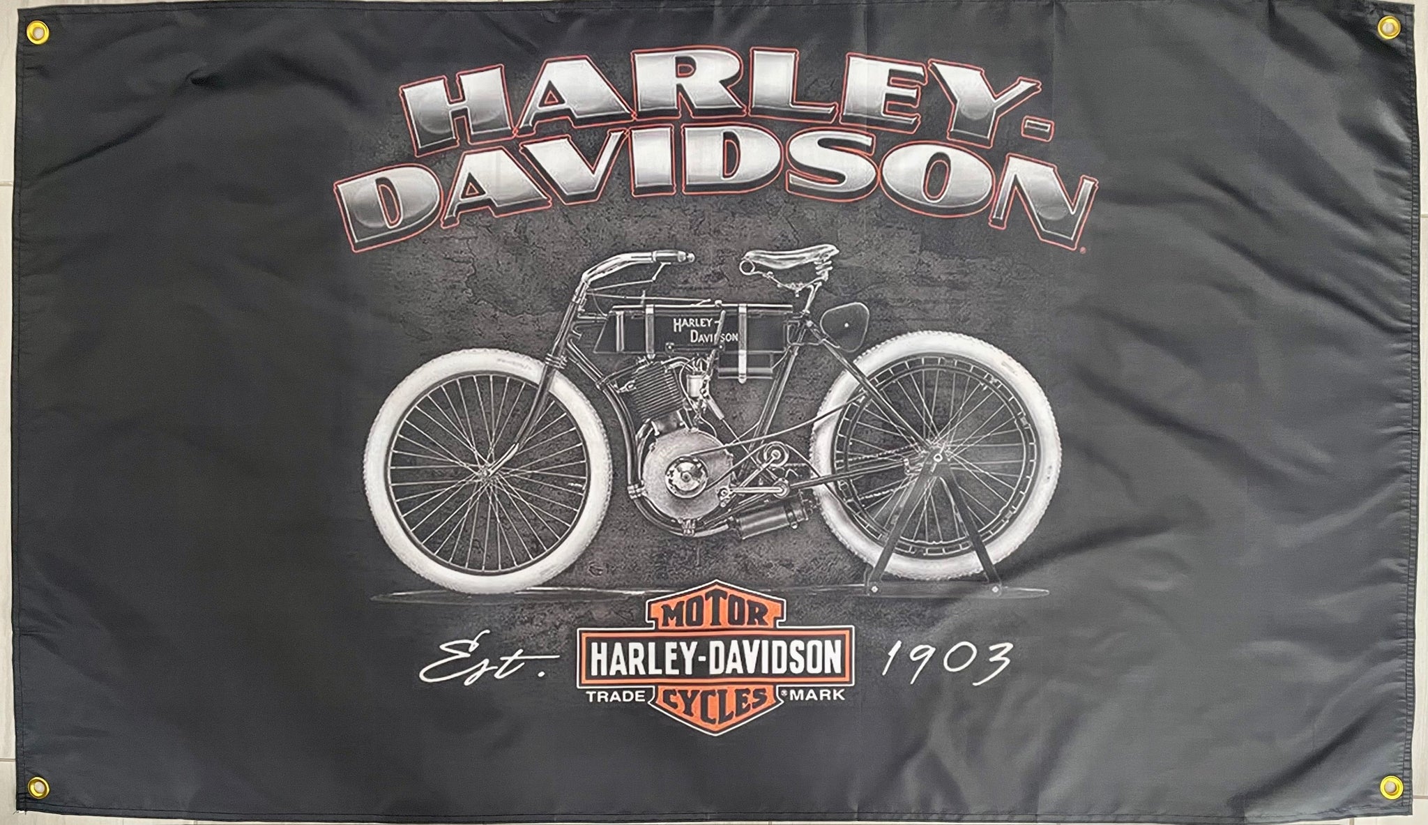HARLEY-DAVIDSON 1903 MOTORCYCLES 3X5FT FLAG BANNER MAN CAVE GARAGE