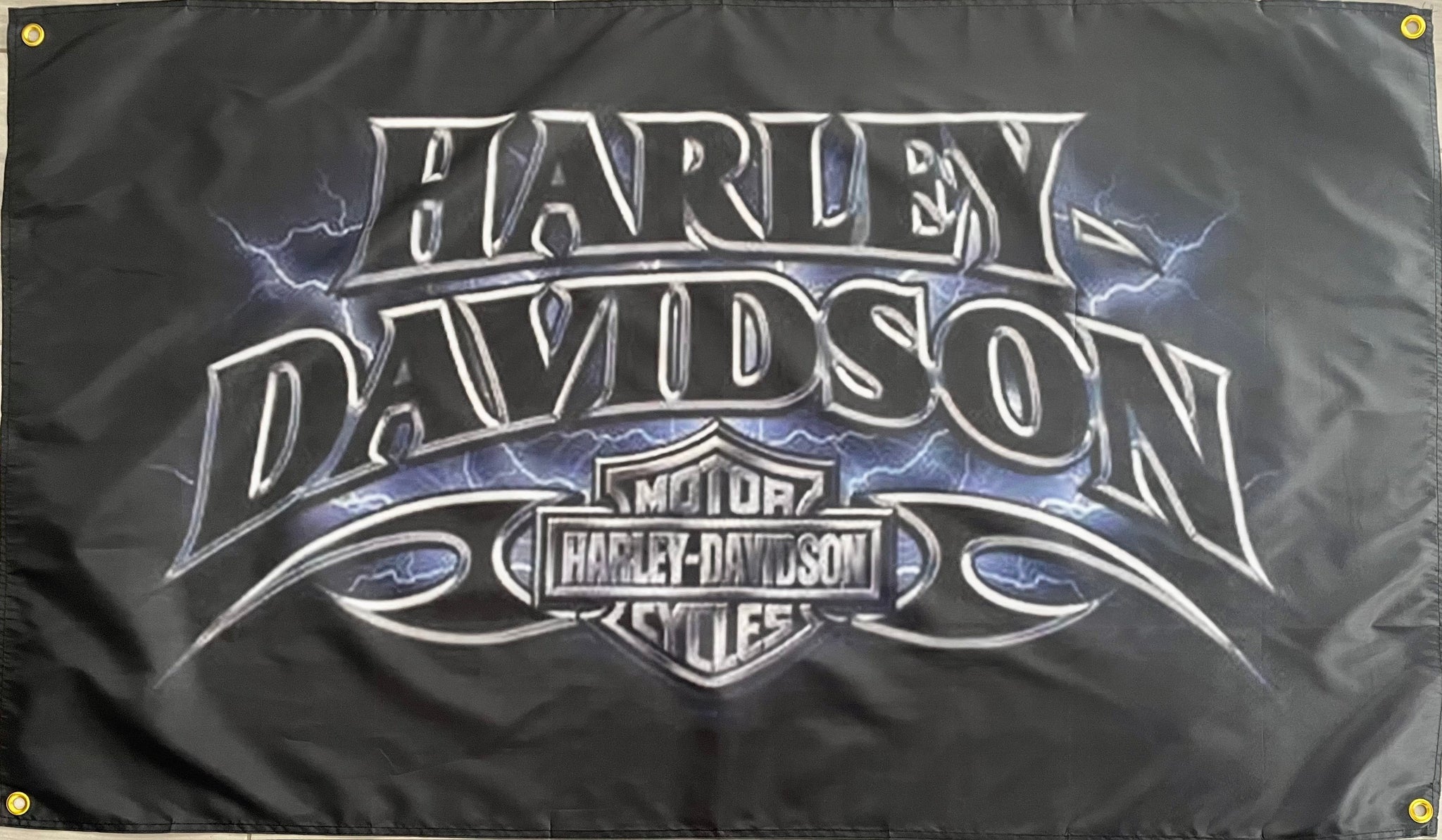 HARLEY-DAVIDSON MOTORCYCLES 3X5FT FLAG BANNER MAN CAVE GARAGE