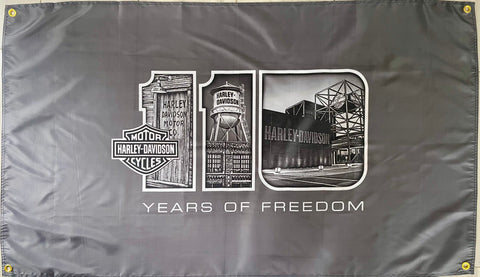 HARLEY-DAVIDSON 110TH ANNIVERSARY 3X5FT FLAG BANNER MAN CAVE GARAGE