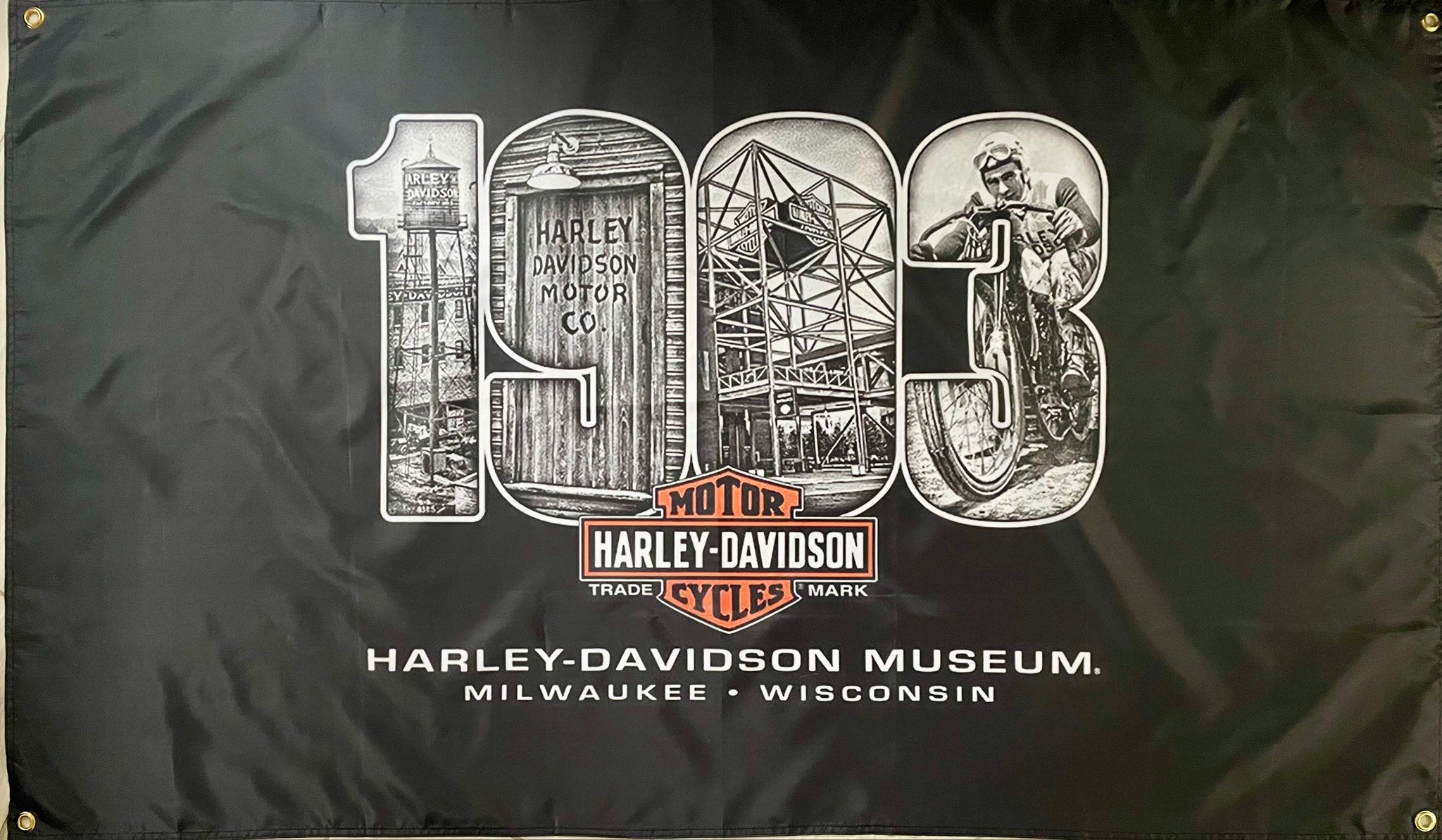 HARLEY-DAVIDSON 1903 3X5FT FLAG BANNER MAN CAVE GARAGE