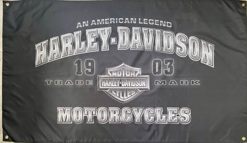 HARLEY-DAVIDSON 3X5FT FLAG BANNER MAN CAVE GARAGE