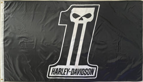HARLEY-DAVIDSON NUMBER 1 3X5FT FLAG BANNER MAN CAVE GARAGE