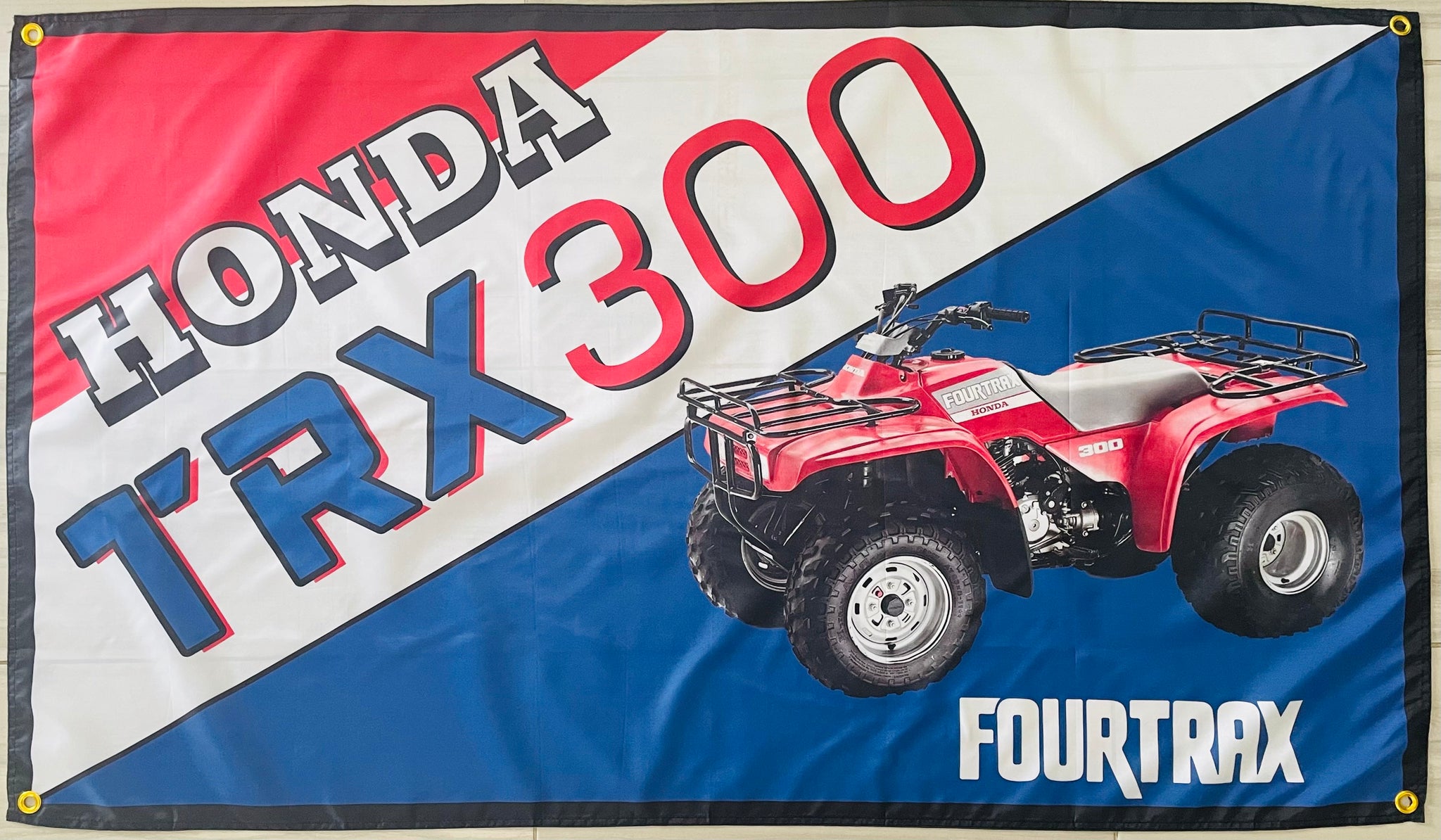HONDA TRX 300 ATV 3x5ft FLAG BANNER MAN CAVE GARAGE