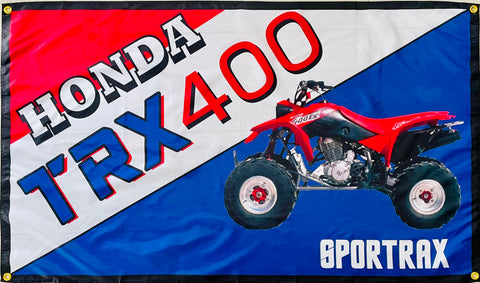 HONDA TRX 400 ATV 3x5ft FLAG BANNER MAN CAVE GARAGE