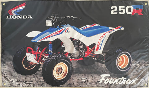 HONDA TRX FOURTRAX 250R 1986-87 3X5FT FLAG BANNER MAN CAVE GARAGE