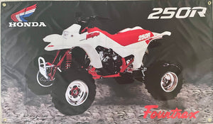 HONDA TRX FOURTRAX 250R 1989 3X5FT FLAG BANNER MAN CAVE GARAGE