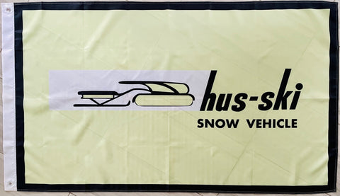 HUS-SKI SNOW-VEHICULE SNOWMOBILES 3x5ft FLAG BANNER MAN CAVE GARAGE