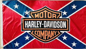 HARLEY DAVIDSON CONFEDERATION 3x5ft FLAG BANNER MAN CAVE GARAGE