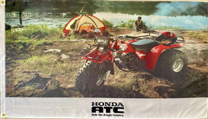 HONDA BIG RED 200 ATC 3x5ft FLAG BANNER MAN CAVE GARAGE