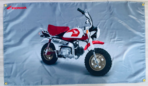 HONDA Z50 3x5ft FLAG BANNER MAN CAVE GARAGE Motorcycle