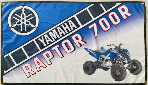 YAMAHA RAPTOR 700R OFF-ROAD 3x5ft FLAG BANNER MAN CAVE GARAGE