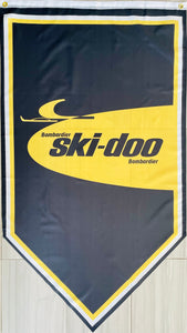 SKI-DOO SNOWMOBILES 3x5ft TRIANGLE FLAG BANNER MAN CAVE GARAGE