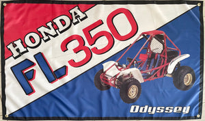 HONDA FL 350 3X5FT FLAG BANNER MAN CAVE GARAGE