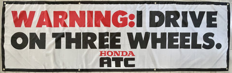 HONDA ATC 3X10FT FLAG BANNER MAN CAVE GARAGE