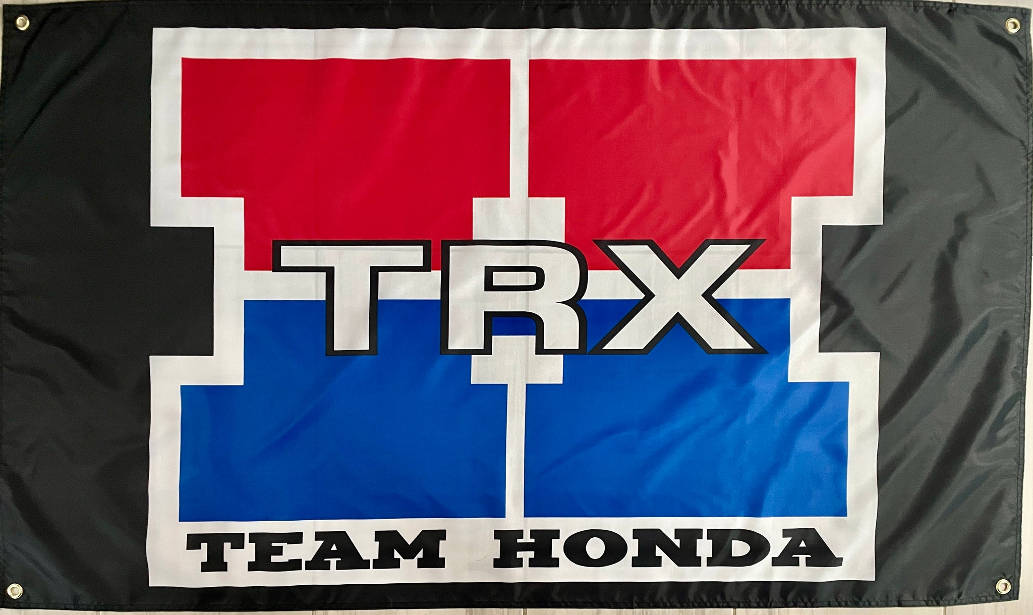 HONDA TRX TEAM HONDA FOURTRAX 250R  3X5FT FLAG BANNER MAN CAVE GARAGE