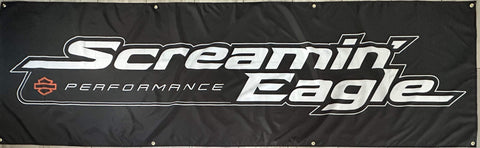 SCREAMIN'EAGLE HARLEY-DAVIDSON 3X10FT FLAG BANNER MAN CAVE GARAGE