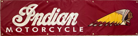 INDIAN MOTORCYCLE 2X8 FT BANNER MAN CAVE GARAGE