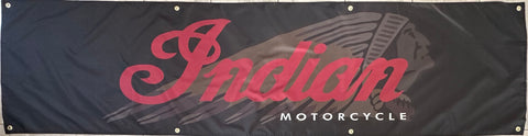 INDIAN MOTORCYCLE 2X8 FT BANNER MAN CAVE GARAGE