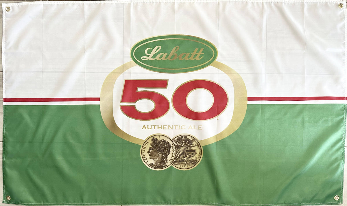 LABATT 50 BEER 3x5ft FLAG BANNER MAN CAVE GARAGE – Flag Xpress