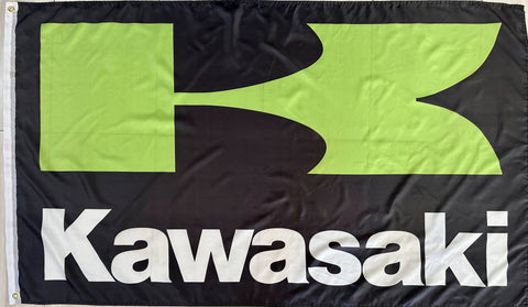 KAWASAKI 3x5ft FLAG BANNER MAN CAVE GARAGE