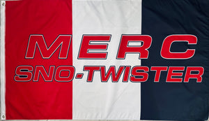 MERC MERCURY SNO-TWISTER SNOWMOBILES 3X5FT FLAG BANNER MAN CAVE GARAGE