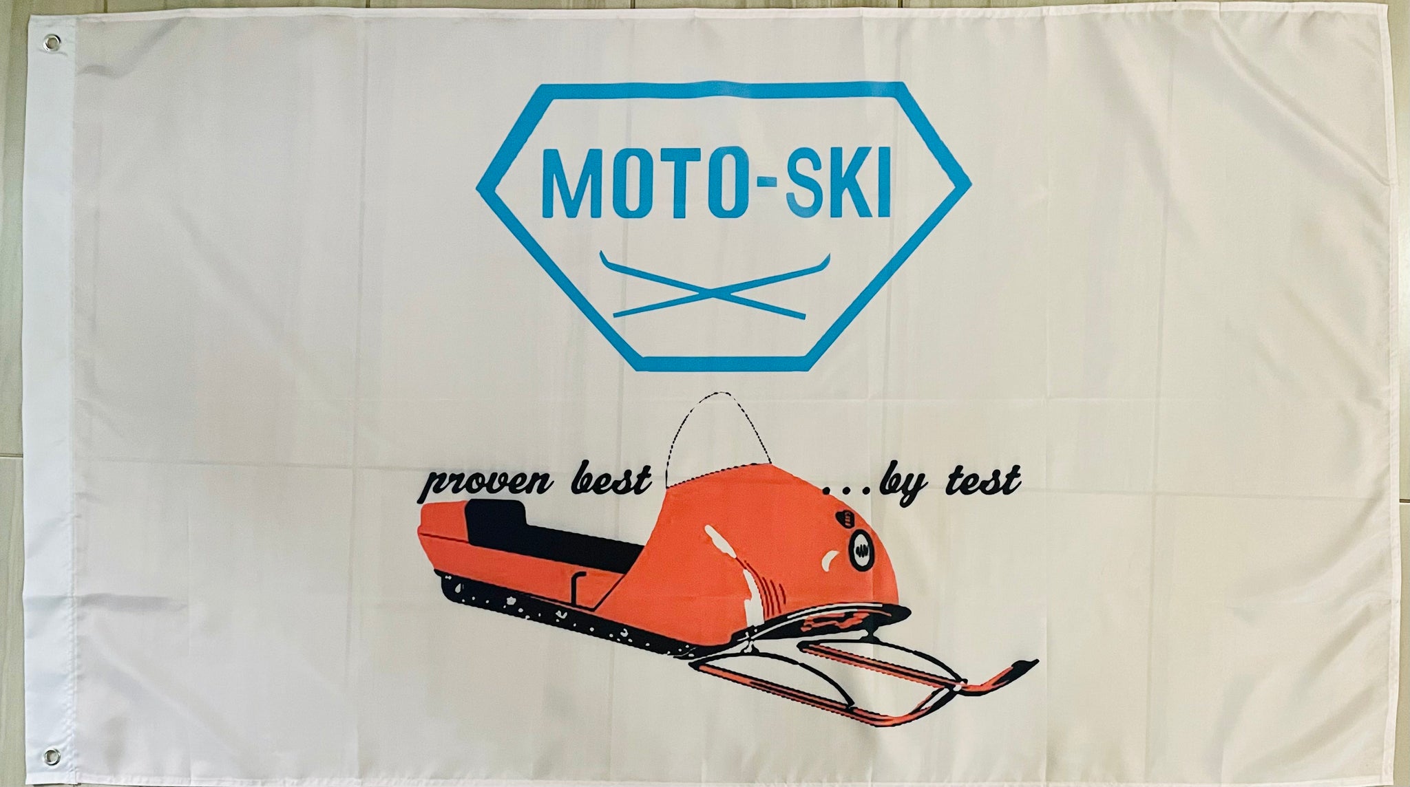 MOTO-SKI SNOWMOBILES 3x5ft FLAG BANNER MAN CAVE GARAGE