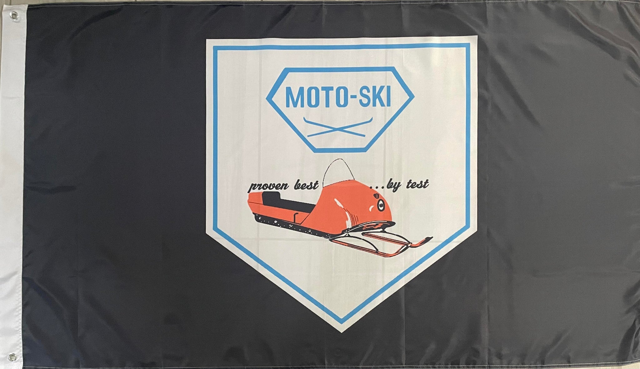 MOTO-SKI SNOWMOBILES 3x5ft FLAG BANNER MAN CAVE GARAGE