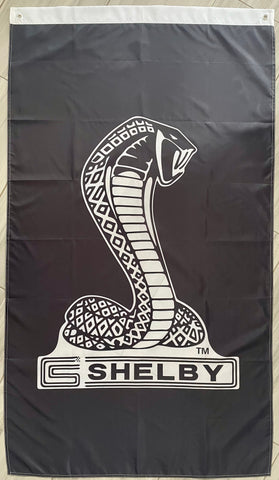 MUSTANG SHELBY 3X5FT FLAG BANNER MAN CAVE GARAGE