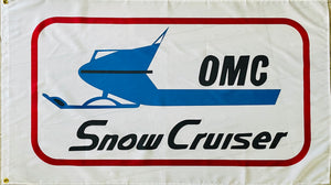 OMC SNOW CRUISER SNOWMOBILES 3x5ft FLAG BANNER MAN CAVE GARAGE