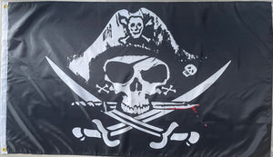 PIRATE FLAG 3x5ft FLAG BANNER MAN CAVE GARAGE