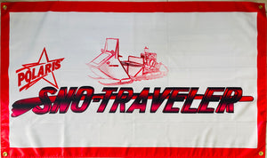 POLARIS SNO-TRAVELER SNOWMOBILES 3x5ft FLAG BANNER MAN CAVE GARAGE