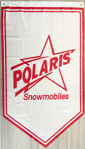 POLARIS SNOWMOBILES TRIANGLE 3x5ft FLAG BANNER MAN CAVE GARAGE