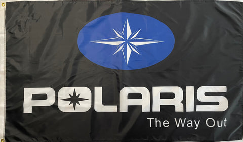 POLARIS THE WAY OUT 3X5FT FLAG BANNER MAN CAVE GARAGE