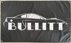 FORD MUSTANG BULLIT 3X5FT CARS FLAG BANNER MAN CAVE GARAGE