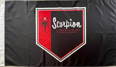 SCORPION TRAIL A SLED SNOWMOBILES 3x5ft FLAG BANNER MAN CAVE GARAGE