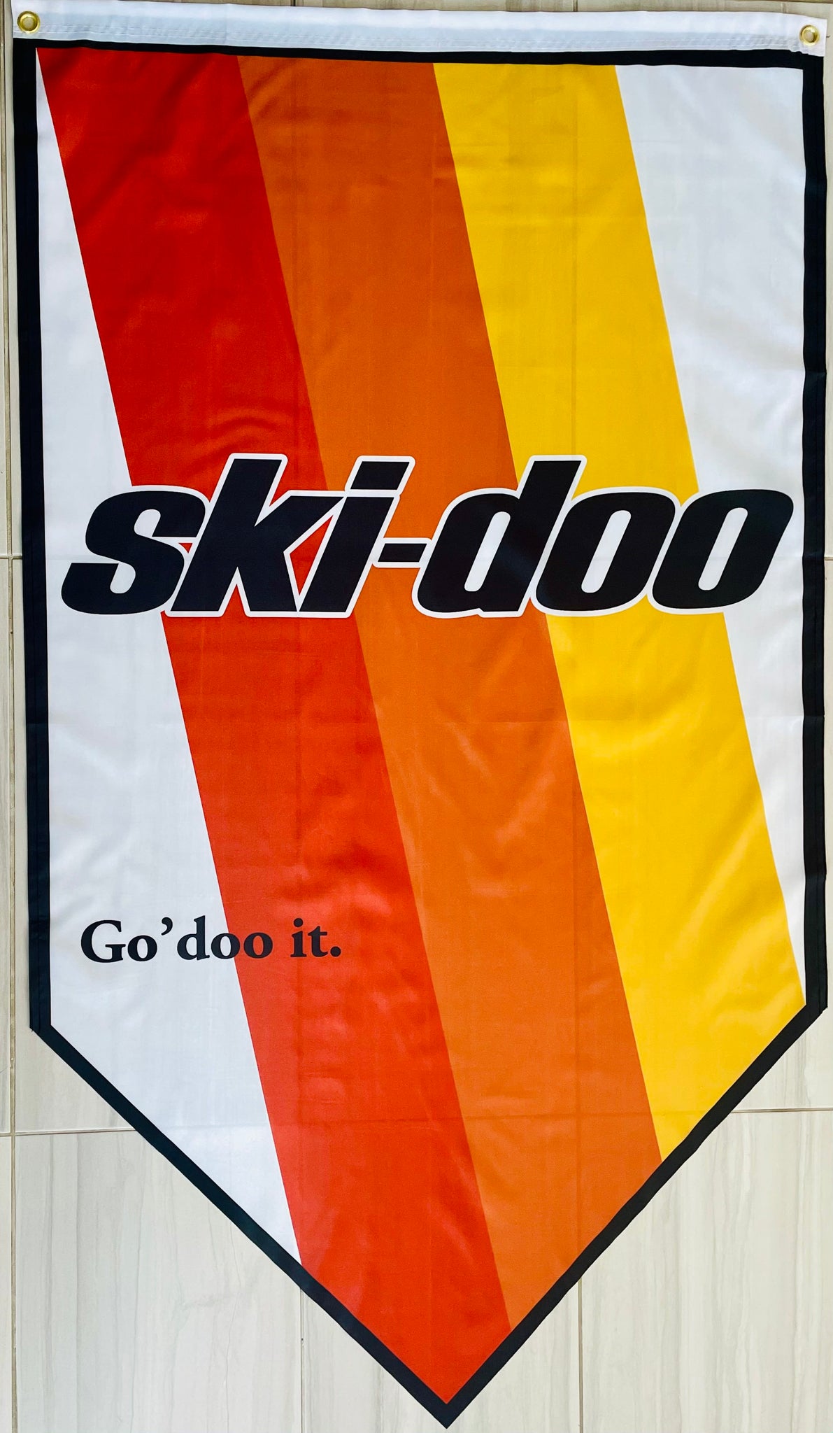 SKI-DOO BLIZZARD SNOWMOBILES TRIANGLE 3x5ft FLAG BANNER MAN CAVE GARAGE
