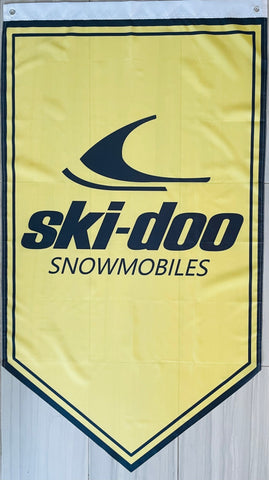 SKI-DOO SNOWMOBILES TRIANGLE 3x5ft FLAG BANNER MAN CAVE GARAGE